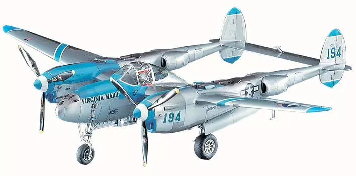 Hasegawa US Army Lightning Virginia Marie Plastic Model JT1 1/48 P-38J