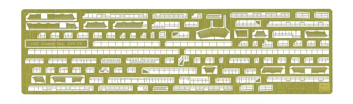 Hasegawa US Navy Escort Aircraft Carrier Gambier Bay Parts Basic Plastic Model Parts QG44 1/350 Photo-Etched