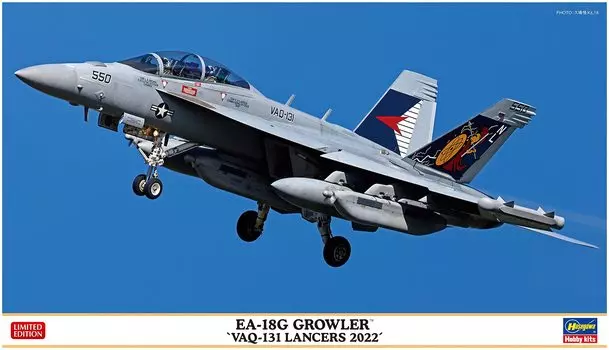 Hasegawa US Navy Growler Lancers Plastic Model 02432 1/72 EA-18G VAQ-131