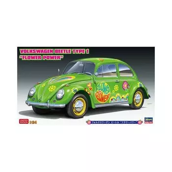 Hasegawa Volkswagen Beetle Flower Power Пластиковая модель 20488 1/24 (Машина)