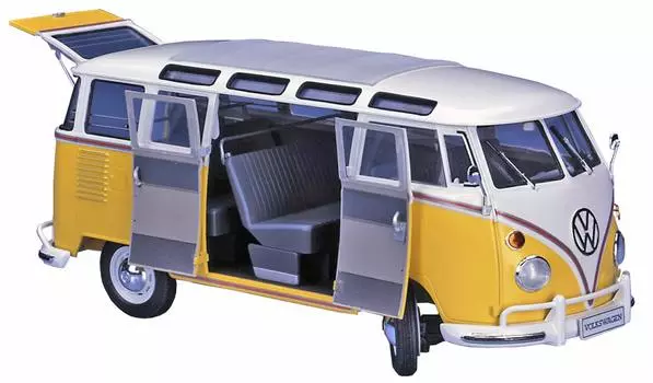 Hasegawa Volkswagen Type 2 Microbus Полная внутренняя пластиковая модель CH48 1/24 (1963) белый