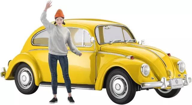 Hasegawa VW Beetle 1967 Фигурка Пластиковая модель SP620 1/24 с Девушками (Машина)