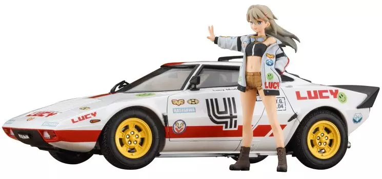 Hasegawa Wild Egg Girls Lancia Stratos Lucy McDonnell Пластиковая модель SP528 1/24 № 04 с фигуркой