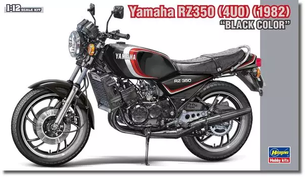 Hasegawa Yamaha RZ350 Черный цвет пластиковая модель 21763 1/12 (4У0) (1982) (мотоцикл)