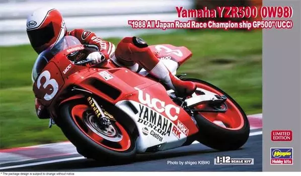 Hasegawa Yamaha YZR500 1988 All Japan Road Race Championship GP500 Пластиковая модель 21734 1/12 (0W98) (УКК)