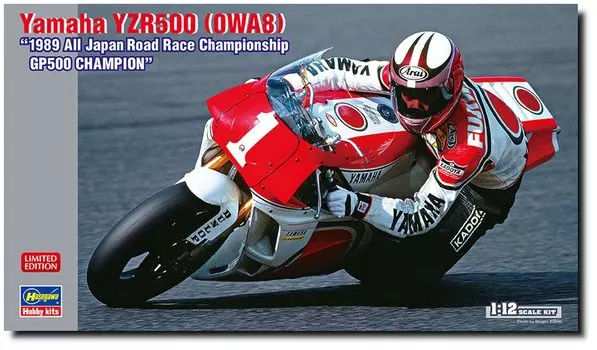 Hasegawa Yamaha YZR500 1989 All Japan Road Race Championship GP500 Champion Plastic Model 21738 1/12 (0WA8)