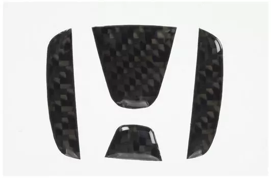 HASEPRO Carbon Steering Honda 3 Step Wagon Spada [Magical NEO] (For Emblem) Wagon/Step RP1~4 (Black) NESH-3