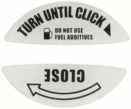 HASEPRO Fuel Cap Emblem Racing White [Design Selection] (B Type) FEDS-B2