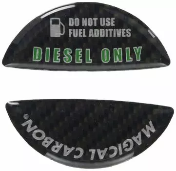HASEPRO Magical Carbon Cap Diesel Type for Mitsubishi [Fuel Emblem] (Black) CFED-5