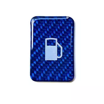 HASEPRO Magical Carbon NEO Эмблема открывателя крышки бензобака ТИП D Синий NFOE-4BLU Vertical approx. 38.5mm/horizontal approx. 24mm