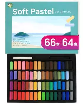 HASHI Professional Soft Pastel Set Chalk Pastel Color мягкие короткие пастели Для профессионалов (64 цвета) Нетоксичный -