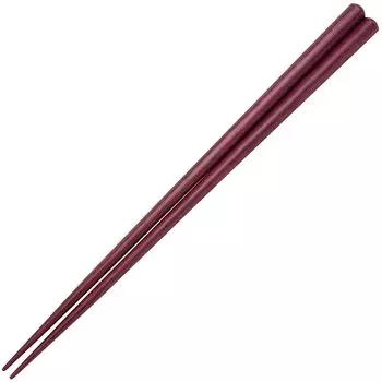 Hashikura Matsukan Chopsticks Dishwasher Safe Natural Wood Unisex Natural Colors Octagonal Purple Heart Purple Made in Japan 22.5cm G-64720