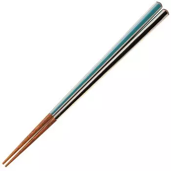 Hashikura Matsukan Chopsticks Natural Wood Unisex Differently Dyed Blue Made in Japan 22.5cm G-64306