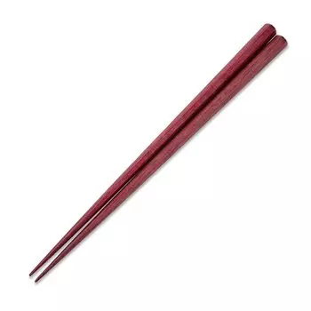 Hashikura Matsukan Chopsticks Natural Wood Unisex Natural Wood Hexagonal Purple Heart Purple Made in Japan 22.5cm G-90567