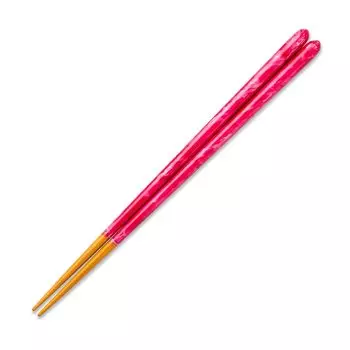 Hashikura Matsukan Dishwasher Natural Colored Dream Cherry Made in Japan Chopsticks, Safe, Wood, Unisex, 22.5cm, Crystal, Brush, Blossom, Pink,