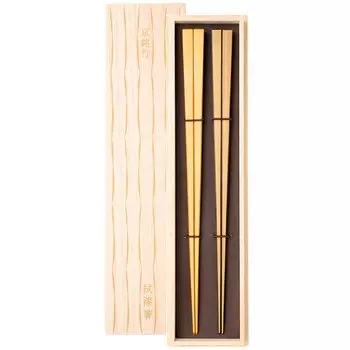 Hashikura Matsukan Kyoto Shimizu Meitake Chopsticks Couple Chopsticks High Quality Natural Bamboo Pair Set 24cm Square Wipe Lacquer White Bamboo Satin