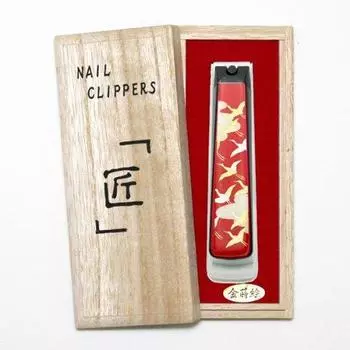 Hashimoto Lacquer Art Makie Nail Clipper Thousand Cane Paulownia Box (Акебоно) чёрный