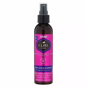 Hask Beauty, Curl Care, несмываемый спрей 5 в 1, 6 жидких унций (175 мл)