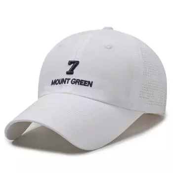 Hat 2025 New Arrival Men s and Women s Same Quick-Drying Mesh Breathable Baseball Peaked Cap Outdoor Sports Sun Protection Sun-Covering White Free size (adjustable)