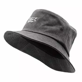 Hat Bucket Hat Washed Plain Patch Pocketable Spring Summer One Size Fits Most Unisex [SWINGPLUS] Men s (Free Size, Black)
