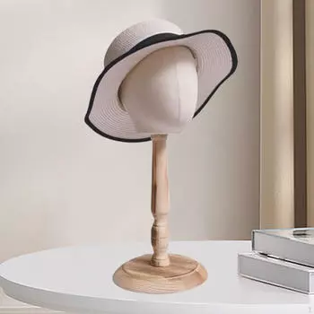 Hat Display Holder, Mannequin Head Model, Styling Hairpiece Model with Base for