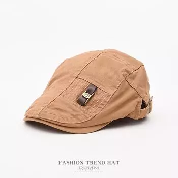 Hat Female Couple Beret Male and Female Forward Cap Duck Tongue Hat Spring and Autumn Tide Hundred with Fashion Painter Hat M56-58cm тёмно-синий