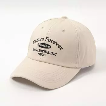 Hat Female New Arrival Embroider Alphabet Peaked Cap Female Ins Trendy Face-Looking Small Baseball Cap All-Match Sun Hat Sun Hat Beige One size