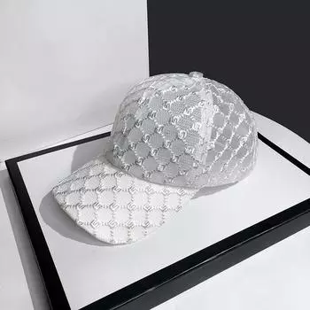 Hat for Women s Summer Fashion Mesh Breathable Sunshade Base white Adjustable