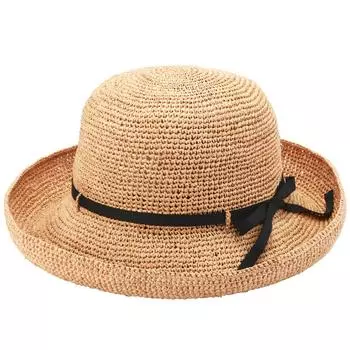 Hat founded in Claire2 Claire 2 Raffia Hat Hat Ribbon Hat Capelin UV Protection UV Protection Wide Brim Hat Size (Tanaka Store, 1890) Women s (Raffia