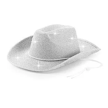 Hat Glitter Cowboy Sewing Craft In Costumes Festive Party Supplies Accessories