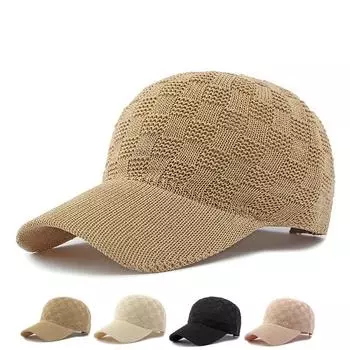 Шляпа женская бейсболка летняя кепка с солнцезащитным козырьком ретро чёрный