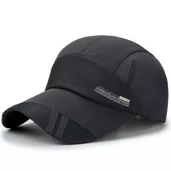 Hat Men s Summer Thin Sun-Poof Peaked Cap Outdoor Quick-Drying Cap Women s Casual Breathable Sun Protection Hiking Sun Baseball Cap Dark gray One size