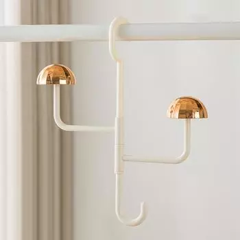 Hat Rack For Wall 360 Degree Rotatable Light Multifunctional Hanging Storage Shelf For Beanie Baseball Cap Wigs Scarf белый