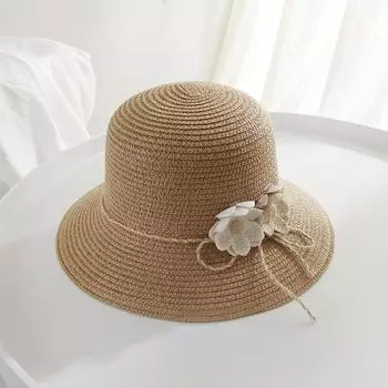 Hat Style Versatile Straw Woven Sweet Flowers Womens Hatscaps Sunshade