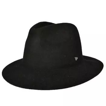 Hat The Broadway Wide Brim Felt Hat Wool Hat 57cm Black [New Era] Men s чёрный