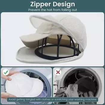 Инструмент для чистки сетки для мойки шляп Дизайнерская крышка Многофункциональная бейсбольная сетка для мойки шляп с рамкой