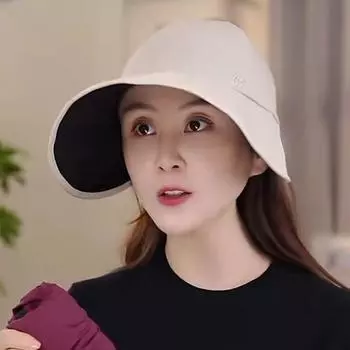 Hat Women s 2025 New Arrival Summer Sun Hat Sun Protection UV Protection Peaked Cap Big Brim Quick-Drying Bucket Hat Beige One size
