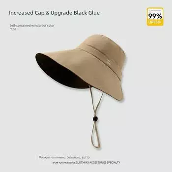 Hat Women s 2025 New Arrival Summer Outdoor Big Brim Sun Hat UV Protection Sun Hat Face Cover Sun-Proof Hat qj big eaves-khakis One size