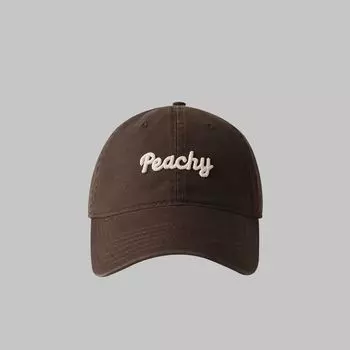Hat Women s Baseball Cap 2024 New Arrival Spring and Summer Sun-Proof Big Head Circumference Wide Brim Face-Looking Small Peaked Cap Men Brown Adjustable