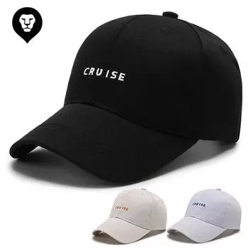 Шляпа женская весна и осень новинка CRUISE мужская солнцезащитная кепка бейсболка козырек для улицы повседневная кепка с вышивкой Adjustable чёрный