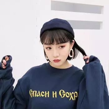 Hat Women s Spring and Summer Fashion Ladies Landlord Hat Men s Versatile Brimless Baseball Hat Guapi Beret M56-58cm чёрный