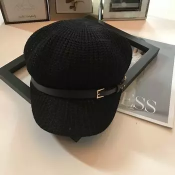 Hat Women s Summer Versatile Milk Silk Beret Hat Travel Sun Hat Sunscreen Duck Tongue Octagonal Hat Straw Hat M56-58cm жёлтый