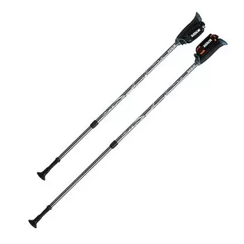 HATACHI 1 Популярная телескопическая алюминиевая палка для скандинавской ходьбы с яйцевидной рукояткой DFP Progressive Zoom, набор из 2 телескопических тростей для скандинавской ходьбы Hatachi Kogyo Hatachi