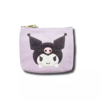 Hatayama Shoji 3D Applique Embroidery Kuromi x W12 x D4cm 34202775 Multi-Pouch H17.5