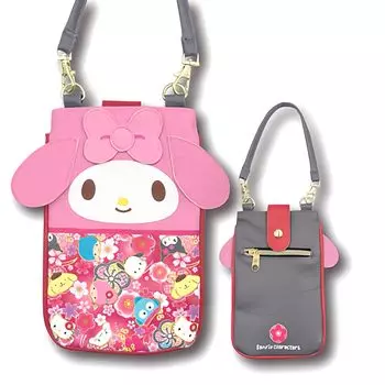 Hatayama Shoji Sanrio 3D Outing 2WAY Pochette для смартфона с японским узором My Melody Приблизительно x Ш12 см 33202145 Размер: Н18.5