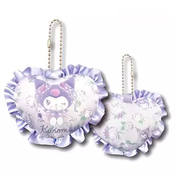 Hatayama Shoji Sanrio талисман сердце оборка Куроми приблизительно x Ш10 x Г3 см 33202112 Размер В8.5