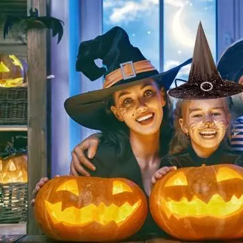 Hats Female Hats Mesh Unisex Witch Caps Halloween Hats Wizard Props Caps Cosplay Party Hats чёрный