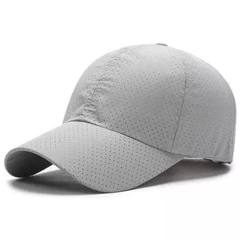 Hats: Men s Spring, Summer, Tennis Caps, Baseball Caps, Women s Korean Sunscreen, Visor Hats, Mesh, Breathable Caps серый