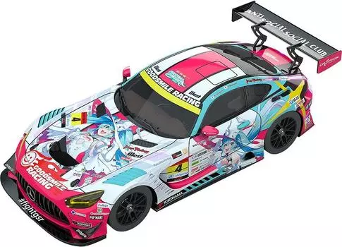 Hatsune Miku GT Project Good Smile Hatsune Miku AMG 2024 Opening Round scale 1/18 Ver. окрашенная в смоляной цвет готовая миниатюрная машинка. 1/18 [ПУ]
