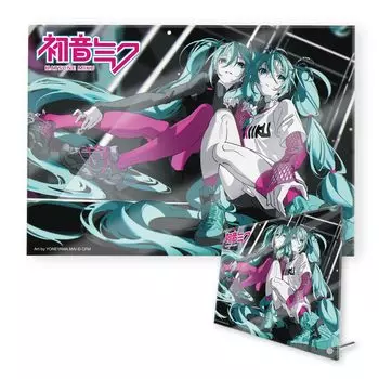 Hatsune Miku Vocaloid Hatsune Miku Series GT Project Senbonzakura Idol Mai Yoneyama Недавно написанные Twin Tails Mai Yoneyama Настольный акриловый арт, черный